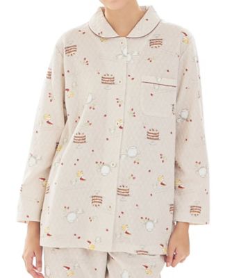 接結（綿入り）アフタヌーンティーシャツパジャマ 25ー82426