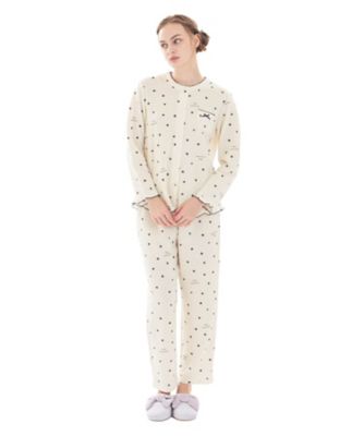 接結（綿入り）ハートフリルパジャマ 25ー82429 | Narue (Women