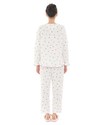 接結（綿入り）ハートフリルパジャマ 25ー82429 | Narue (Women