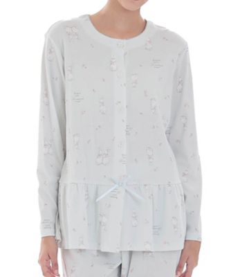 洗える／コットン100％】バックフレアティアードブラウス