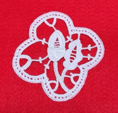専用です。 DIAGRAM セットアップ 幾何学模様 ３Dレース ボルドー 刺繍 9月16日（水）・17日（木）午前10時30分～午後4時30分 ※2