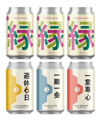 ００２．伊勢丹限定オリジナルビール入り　〈京都醸造〉クラフトビール６本セット