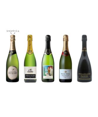 ０４２．ワンランク上のフランス銘醸地シャンパーニュ・クレマン５本セット