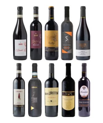 ０４８．バローロが入った！イタリア縦断　赤ワイン１０本セット