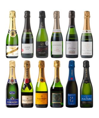 ０５６．グランメゾンｖｓ小規模生産者　ハーフシャンパーニュ１２本セット