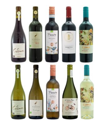 ０７４．【ＷＥＢ限定】酸化防止剤無添加ワインも楽しめる　オーガニック赤白ワイン１０本セット