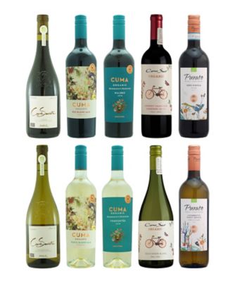 ０６３．酸化防止剤無添加ワインも楽しめるオーガニックワイン赤・白１０本セット