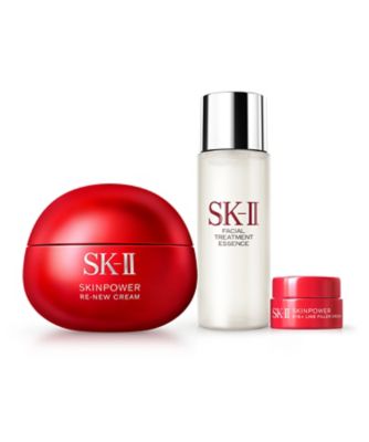 SK-IIエッセンス 化粧水10本スキンパワー リニュー クリーム10個 SK-ll（SK-ll） スキンパワー リニュー クリーム トライアル