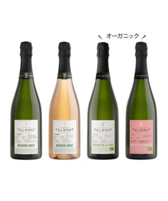 ００９．オーガニック認証２本を含む〈テルモン〉シャンパーニュ４本セット