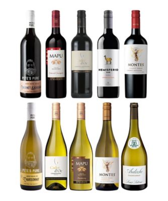 ０４２．世界のカベルネ・ソーヴィニヨン＆シャルドネ赤・白ワイン１０本セット