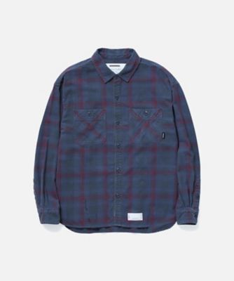 ＜NEIGHBORHOOD (Men)＞シャツ　ＳＡＶＡＧＥ　ＴＡＲＴＡＮ　ＣＨＥＣＫ　ＳＨＩＲＴ　ＬＳ　２５１ＡＱＮＨーＳＨＭ０１