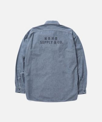 シャツ　ＣＨＡＭＢＲＡＹ　ＳＨＩＲＴ　ＬＳ　２５１ＡＲＮＨーＳＨＭ０２