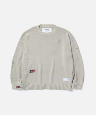 ＜NEIGHBORHOOD (Men)＞ニット　ＳＡＶＡＧＥ　ＣＲＥＷＮＥＣＫ　ＳＷＥＡＴＥＲ　２５１ＦＵＮＨーＫＮＭ０３
