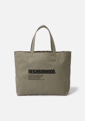＜NEIGHBORHOOD (Men)＞トートバッグ　ＮＨ　Ｘ　ＨＥＬＩＮＯＸ　．　ＴＯＴＥＢＡＧ　Ｍ　２５１ＨＸＨＸＮーＣＧ０１