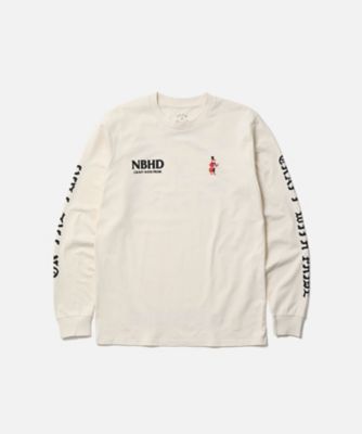 ＜NEIGHBORHOOD (Men)＞Ｔシャツ　ＨＮ　×　ＢＯＲＮ　＆　ＲＡＩＳＥＤ　．　ＴＥＥ　ＬＳー１