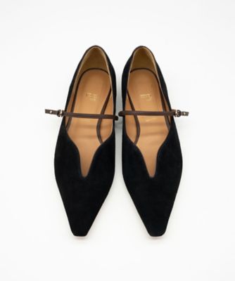 美品 ヘンリエンヴァーゴ フラットシューズ Lulu beige.f フェザー フラットシューズ ベージュ - HENRI EN