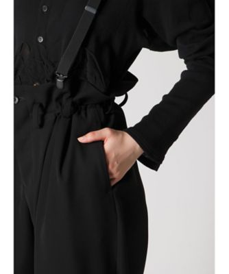 DOUBLE SATIN SUSPENDER PANTS LLーP20