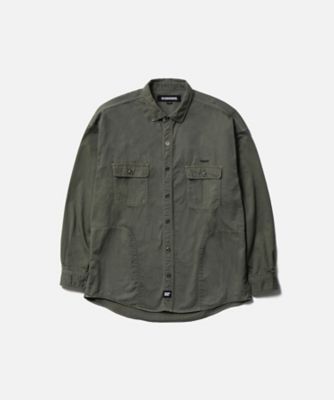 NEIGHBORHOOD (Men)/ネイバーフッド カジュアルシャツ GARMENT DYED SHIRT LS 252AQNHーSHM02 OLIVE DRAB トップス【三越伊勢丹/公式】