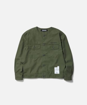 シャツ NO COLLAR SHIRT LS 252AQNH