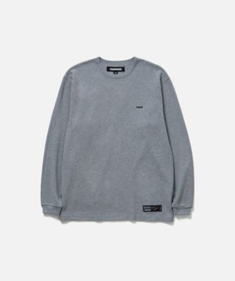 カットソー WAFFLE FABRIC CREWNECK LSー2