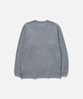 カットソー WAFFLE FABRIC CREWNECK LSー2