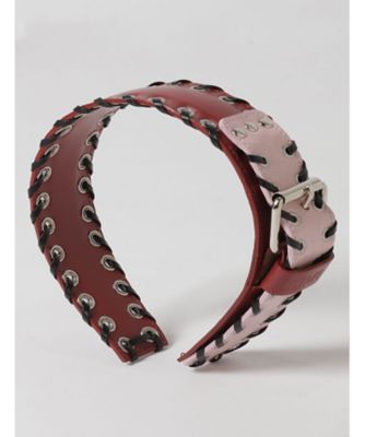 ＜LIMI feu (Women)＞ＫＩＰ＋　ＣＲＯＣＯＤＩＬＥ　ＬＥＡＴＨＥＲ　ＣＯＤＥ　ＬＯＯＰ　ＥＹＥＬＥＴ　ＨＥＡＤＢＡＮＤ　ＬＬーＡ１０ー８８３