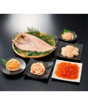 381 25082 1箱 北海道産 海鮮宝箱6種セット(2~3人前) 魚介類【三越伊勢丹/公式】