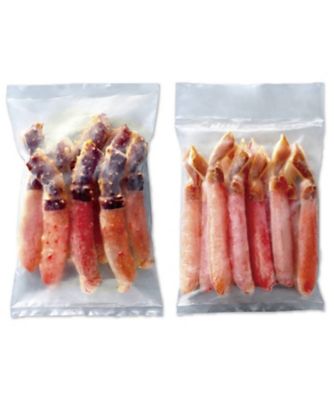 １５０３３　１セット　大型生たらば＆生ずわい棒肉フルポーション詰合せ（お刺身可）※特製かに酢・特製焦がし蟹バター風味ソース付き