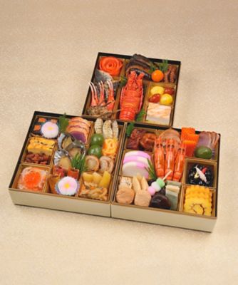 ＜柿安ダイニング＞【店頭受取おせち／銀座】【柿０３】おせち　豪華三段重　１２月３１日（水）午前１０時～午後４時お受け取り