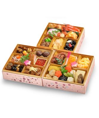 ＜神田明神下 みやび＞【店頭受取おせち／銀座】【雅０１】江戸の虹　参段重　１２月３１日（水）午前１０時～午後４時お受け取り