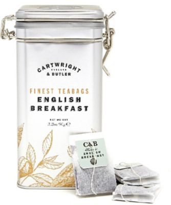 ＜CARTWRIGHT & BUTLER＞【浦和スコパおまとめ】★イングリッシュブレックファスト缶　（ティーバッグ）　３０包入り