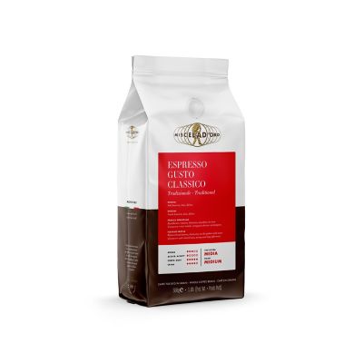 ＜Miscela　d’Oro＞★グストクラシコ（未挽き豆）ＧＵＳＴＯ　ＣＬＡＳＳＩＣＯ５００ｇ×２個