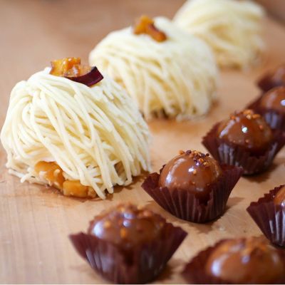 鹿児島/芋Mont Blanc農園工房/イモモンブランノウエンコウボウ ★【産直】芋モンブラン&一粒のケーキセット
