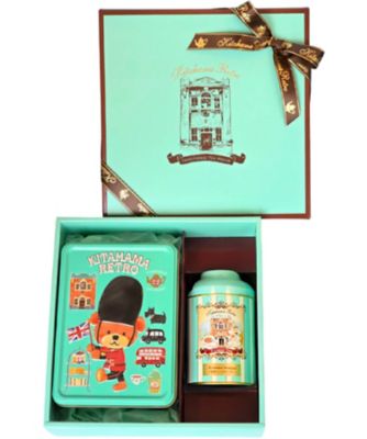 ＜北浜レトロ＞★オリジナルビスケット缶＆缶入り紅茶（エリザベス・ガーデン）