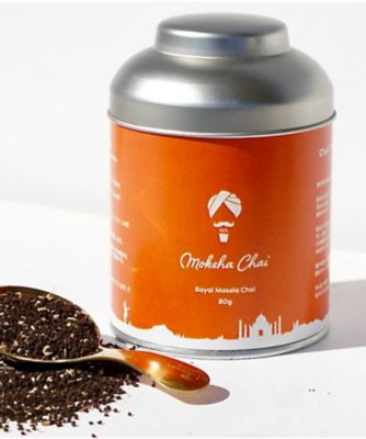 ＜Moksha Chai＞【星ヶ丘スコパおまとめ】★チャイリーフ　ロイヤルマサラ　８０ｇ　缶