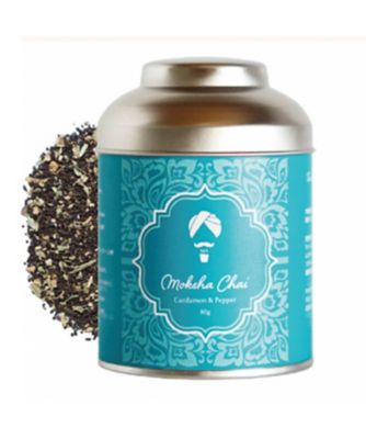 ＜Moksha Chai＞【星ヶ丘スコパおまとめ】★カルダモン＆ペッパーチャイリーフティー８０ｇ缶