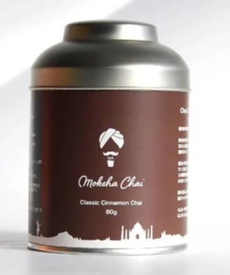 ＜Moksha Chai＞【星ヶ丘スコパおまとめ】★クラシック　シナモンチャイ　８０ｇ　缶　