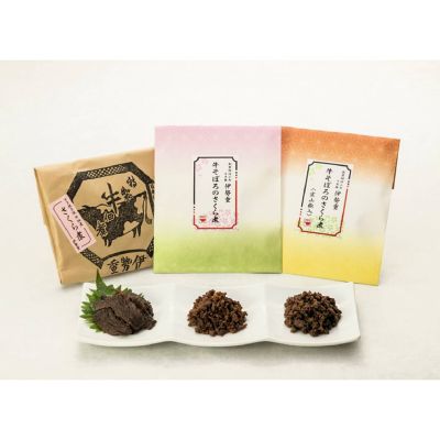 ＜日本橋小伝馬町/伊勢重＞★牛佃煮３種詰め合わせ（さくら煮三昧）　１セット