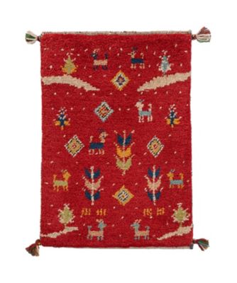 【SALE】三越伊勢丹オンラインストア ペルシャ手織りギャッベ ミニサイズ 12 M2601 インテリア・エクステリア【三越伊勢丹/公式】