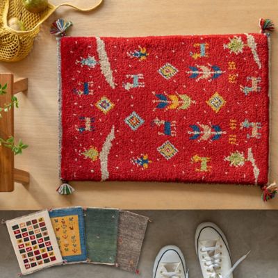 ★ペルシャ手織りギャッベ　ミニサイズ　１２