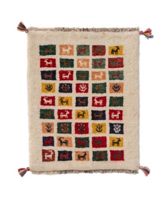 【SALE】三越伊勢丹オンラインストア ペルシャ手織りギャッベ ミニサイズ 12 M2660 インテリア・エクステリア【三越伊勢丹/公式】