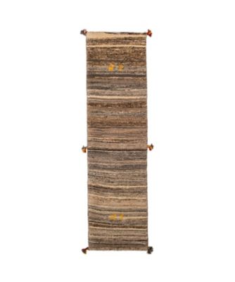 【SALE】三越伊勢丹オンラインストア ペルシャ手織りギャッベ ロングマットMサイズ 5 G1535 インテリア・エクステリア【三越伊勢丹/公式】
