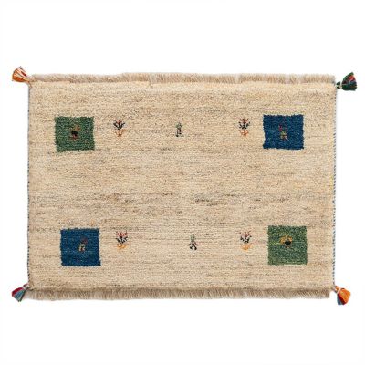 【SALE】三越伊勢丹オンラインストア ペルシャ手織りギャッベ 玄関マットMサイズ 13 ML1849 インテリア・エクステリア【三越伊勢丹/公式】