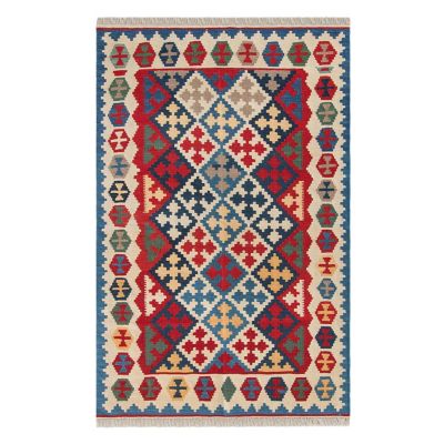 ★ペルシャ手織りキリム　ラグＭサイズ　２