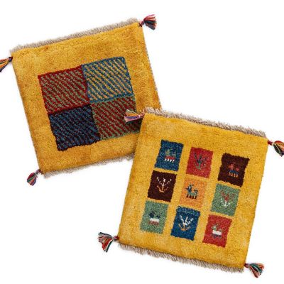 【SALE】三越伊勢丹オンラインストア ペルシャ絨毯 手織りギャッベ チェアサイズ2枚セット 14 ms14333・ms14334 インテリア・エクステリア【三越伊勢丹/公式】