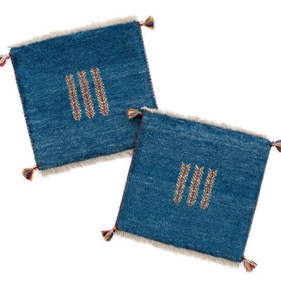 【SALE】三越伊勢丹オンラインストア ペルシャ絨毯 手織りギャッベ チェアサイズ2枚セット 14 ms14386・ms14387 インテリア・エクステリア【三越伊勢丹/公式】