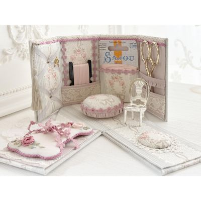 ☆六角形メゾンお裁縫箱＜キット＞ピンク | Rosebouquet /ローズブーケ