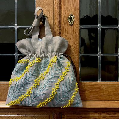 ＜おおたにめぐみ＞★刺繍のキット＜ミモザのバッグ＞