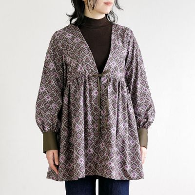 ＜craf＞★ＳＯＵＬＥＩＡＤＯ　ブラウスキット　Ｔｕｌｓｉ　モーヴ