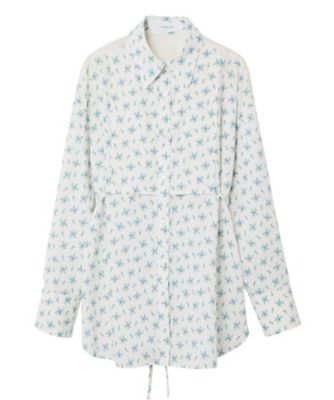 Wallpaper Flower Print Dress Shirt 